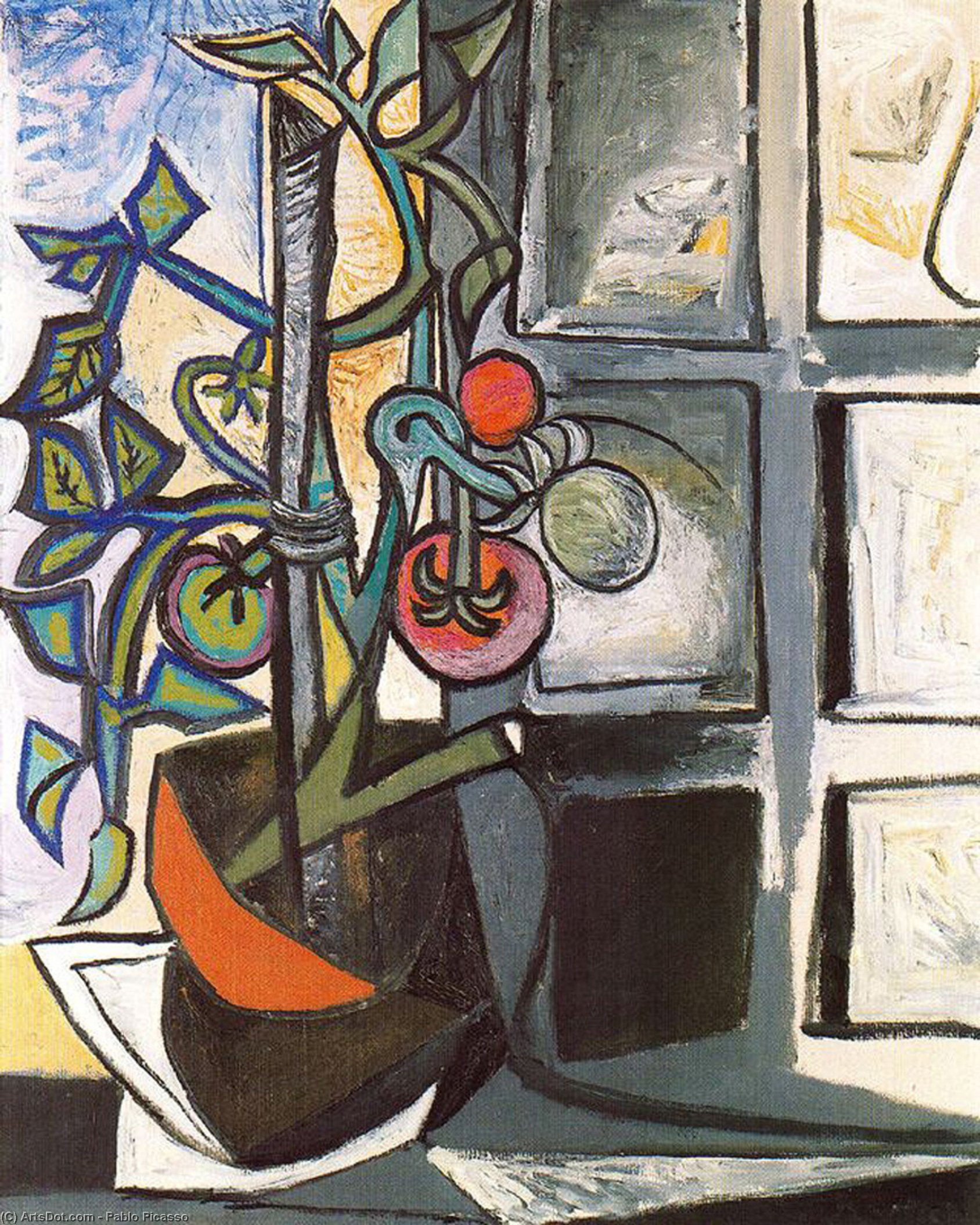 Wikioo.org - The Encyclopedia of Fine Arts - Painting, Artwork by Pablo Picasso - Tomato plant