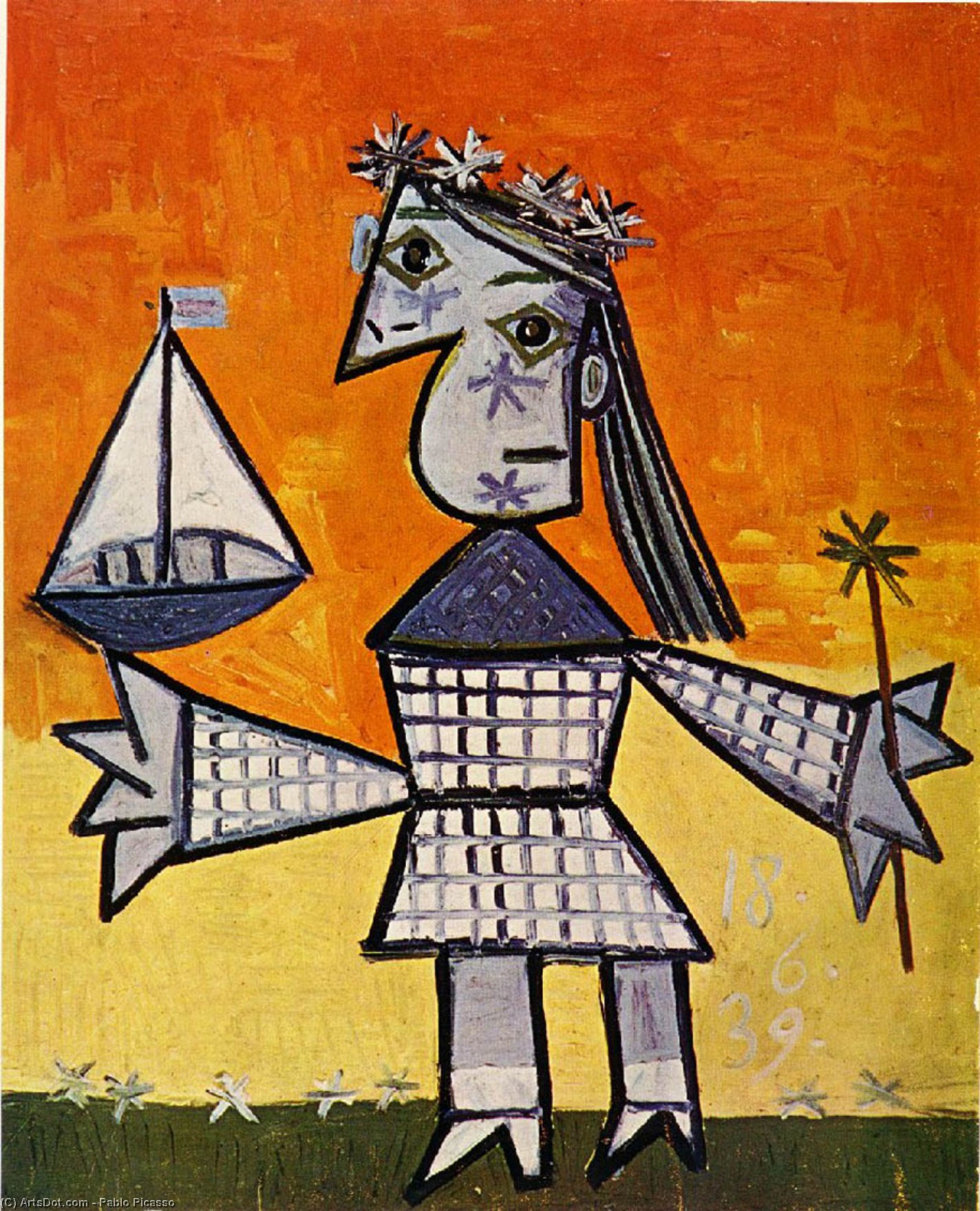 Wikoo.org - موسوعة الفنون الجميلة - اللوحة، العمل الفني Pablo Picasso - Untitled (49)