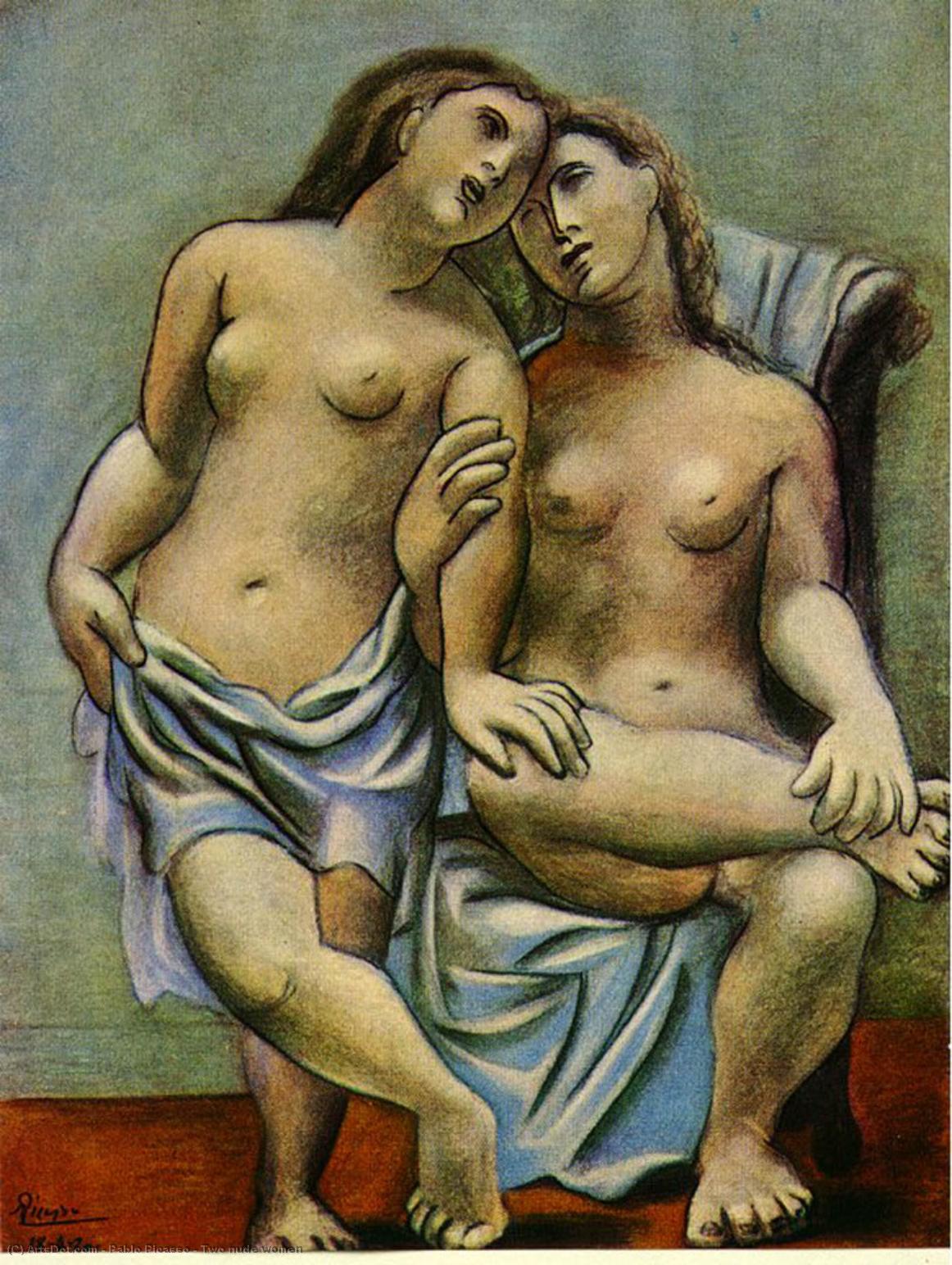 Wikioo.org - The Encyclopedia of Fine Arts - Painting, Artwork by Pablo Picasso - Two nude women