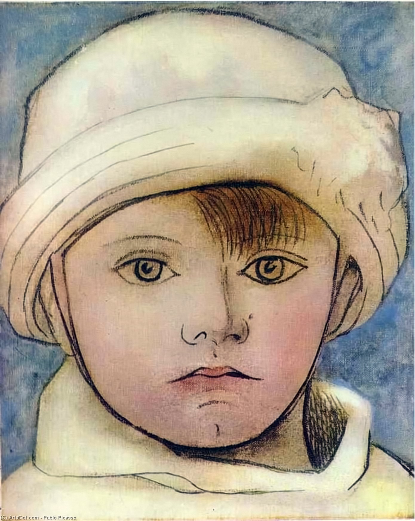 WikiOO.org – 美術百科全書 - 繪畫，作品 Pablo Picasso - 肖像 圣保罗 , artist's 儿子
