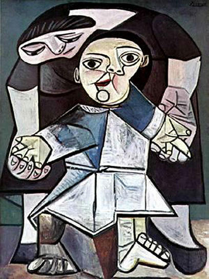 WikiOO.org - Εγκυκλοπαίδεια Καλών Τεχνών - Ζωγραφική, έργα τέχνης Pablo Picasso - Firsts steps