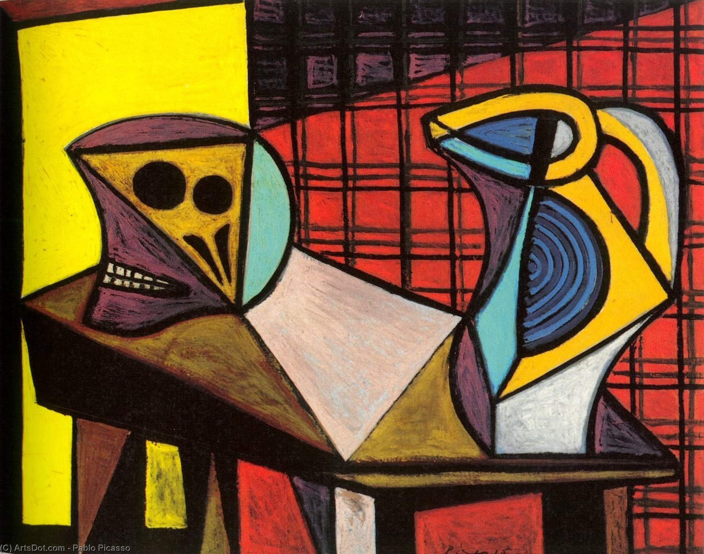 Wikioo.org - The Encyclopedia of Fine Arts - Painting, Artwork by Pablo Picasso - Crane and pitcher