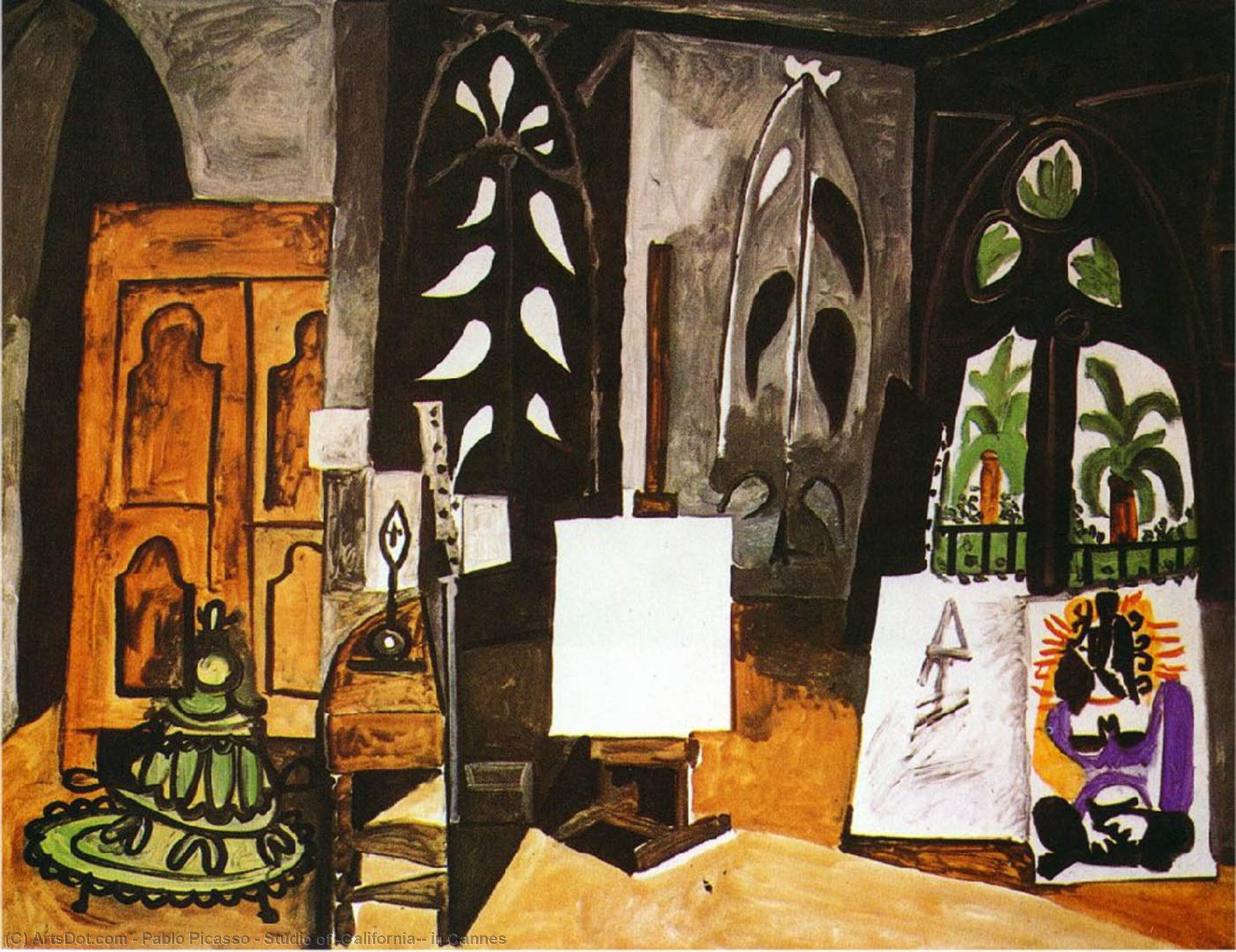WikiOO.org – 美術百科全書 - 繪畫，作品 Pablo Picasso - 工作室 'California'' 在 戛纳电影节
