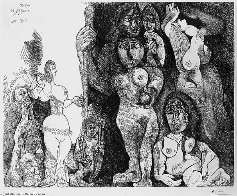 Wikioo.org - Bách khoa toàn thư về mỹ thuật - Vẽ tranh, Tác phẩm nghệ thuật Pablo Picasso - Untitled (59)