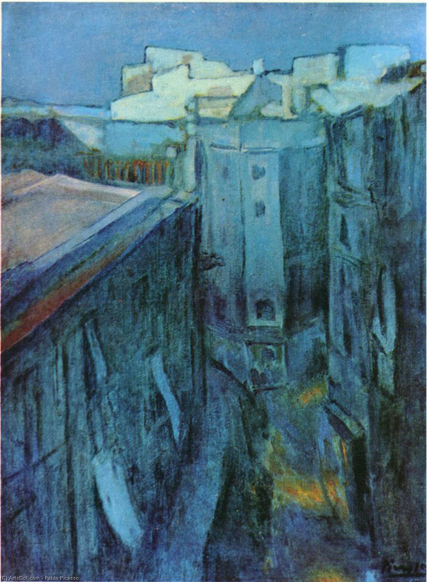 Wikioo.org - The Encyclopedia of Fine Arts - Painting, Artwork by Pablo Picasso - Dawn at Riera de Sant Joan