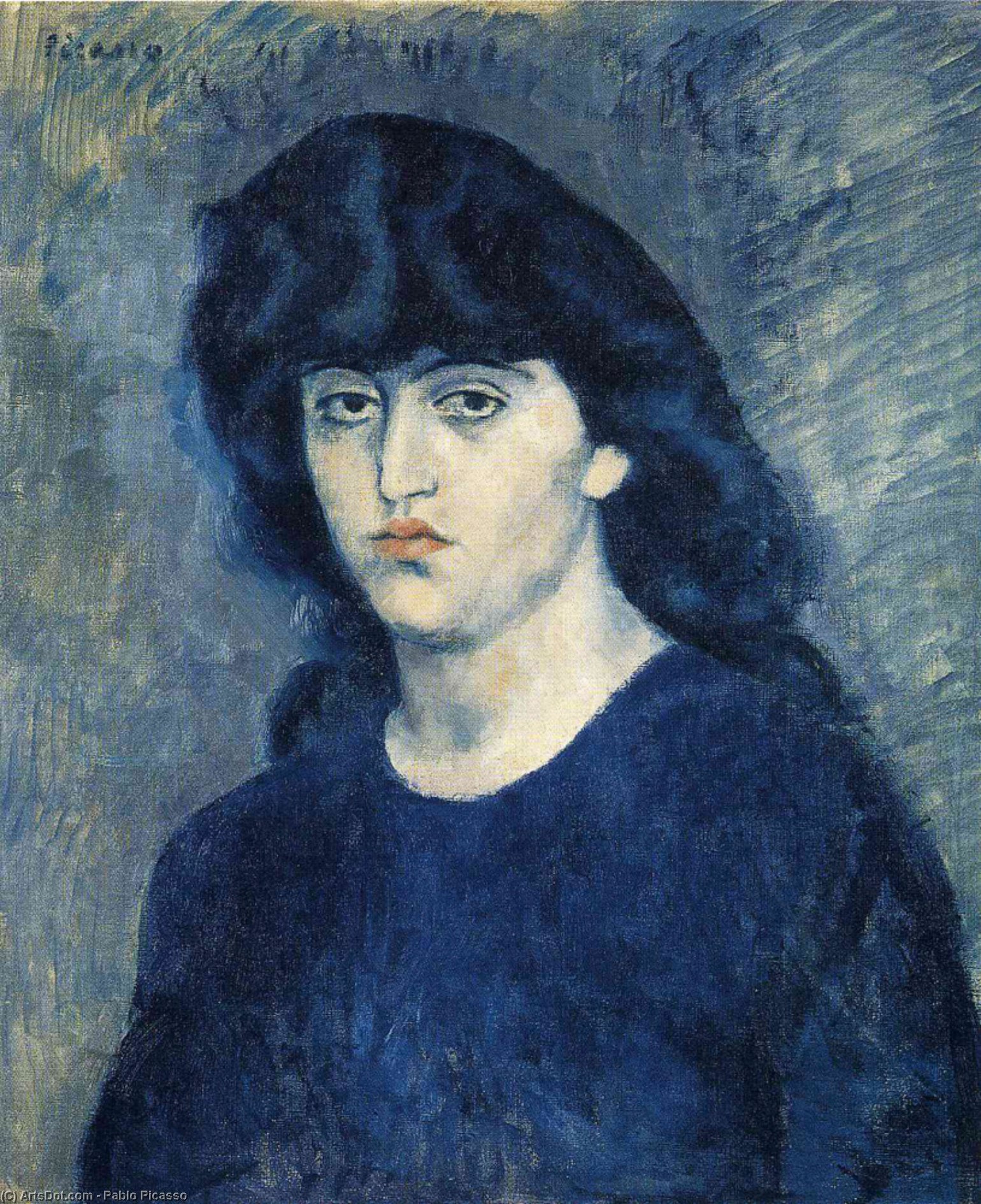 Wikioo.org - The Encyclopedia of Fine Arts - Painting, Artwork by Pablo Picasso - Portrait of Suzanne Bloch
