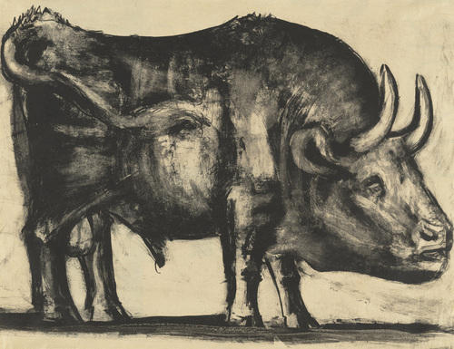 Wikioo.org - The Encyclopedia of Fine Arts - Painting, Artwork by Pablo Picasso - Bull (plate III)