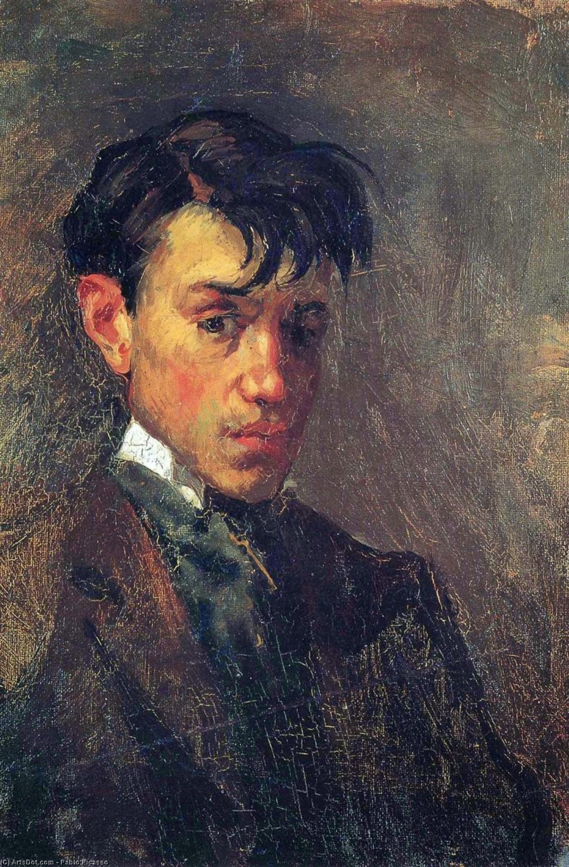 Wikioo.org - สารานุกรมวิจิตรศิลป์ - จิตรกรรม Pablo Picasso - Self-Portrait (11)