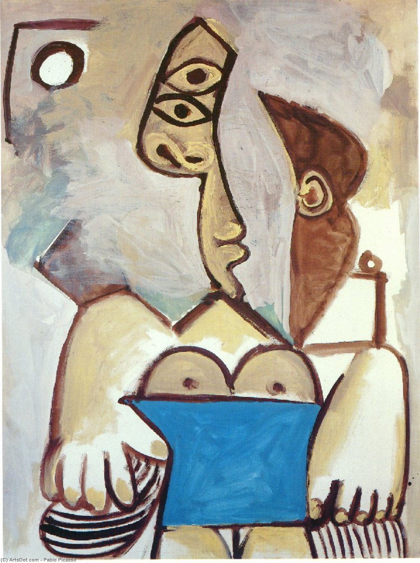 Wikioo.org - Encyklopedia Sztuk Pięknych - Malarstwo, Grafika Pablo Picasso - Seated woman (11)