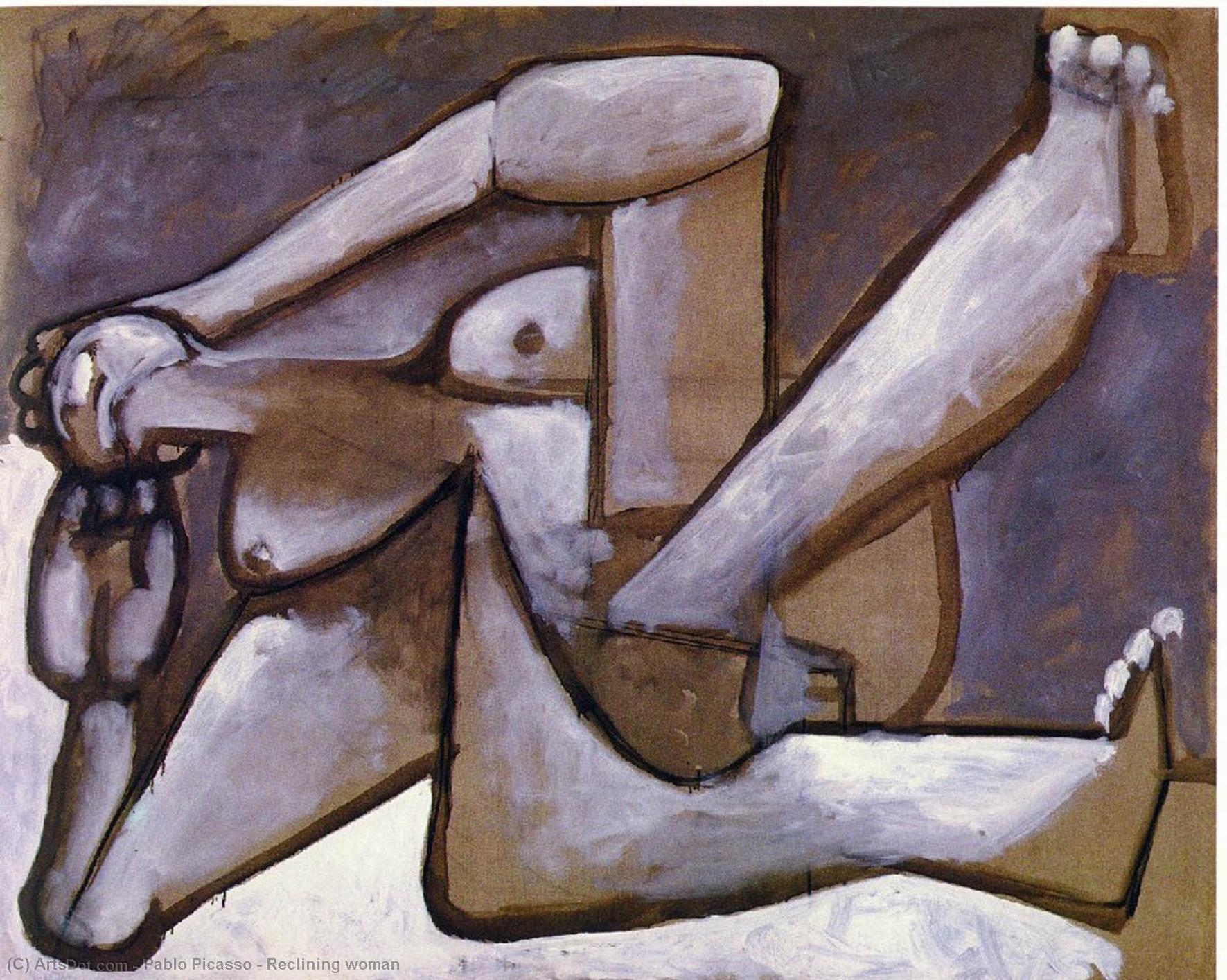 Wikioo.org - The Encyclopedia of Fine Arts - Painting, Artwork by Pablo Picasso - Reclining woman
