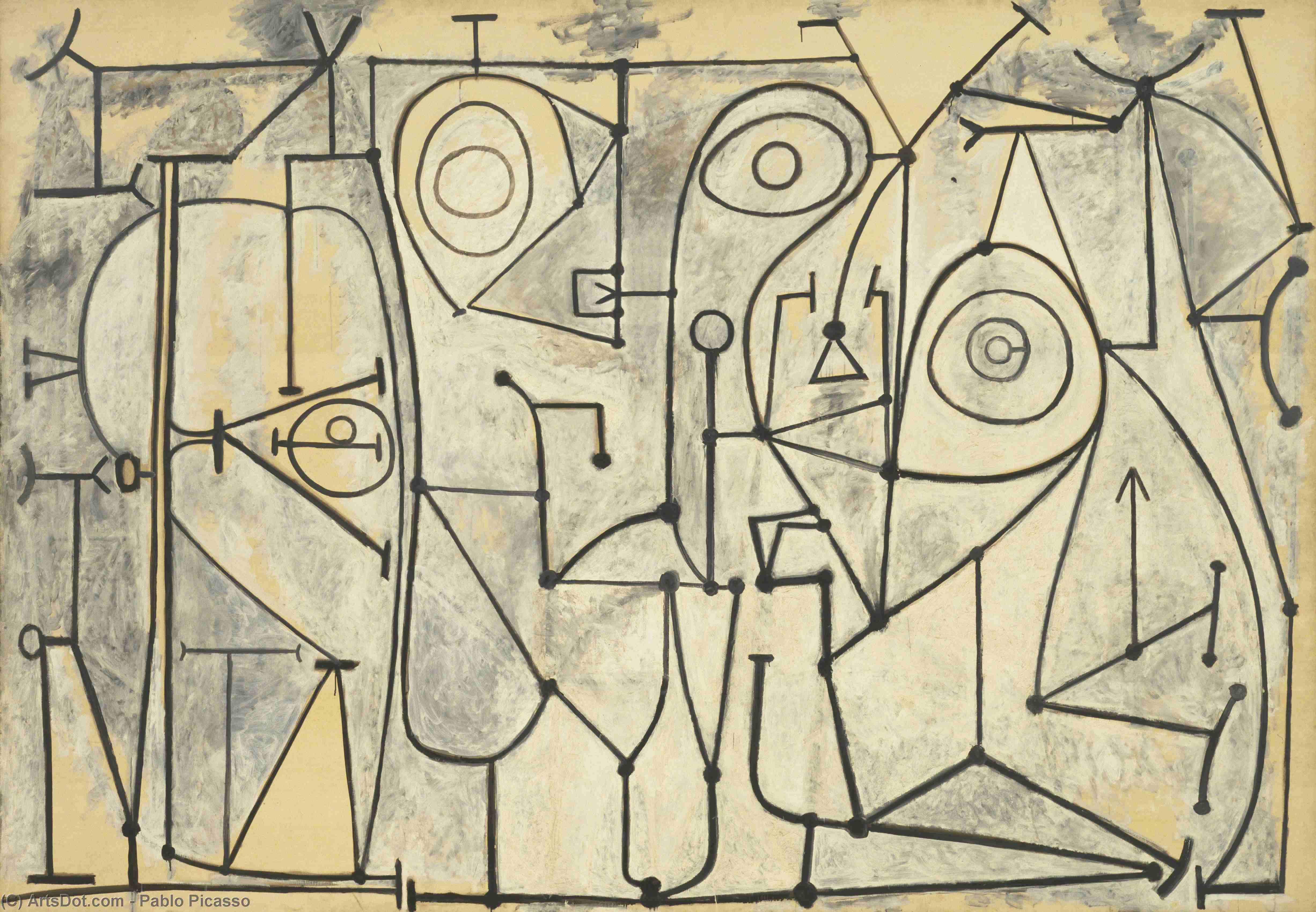 Wikioo.org - Bách khoa toàn thư về mỹ thuật - Vẽ tranh, Tác phẩm nghệ thuật Pablo Picasso - The kitchen