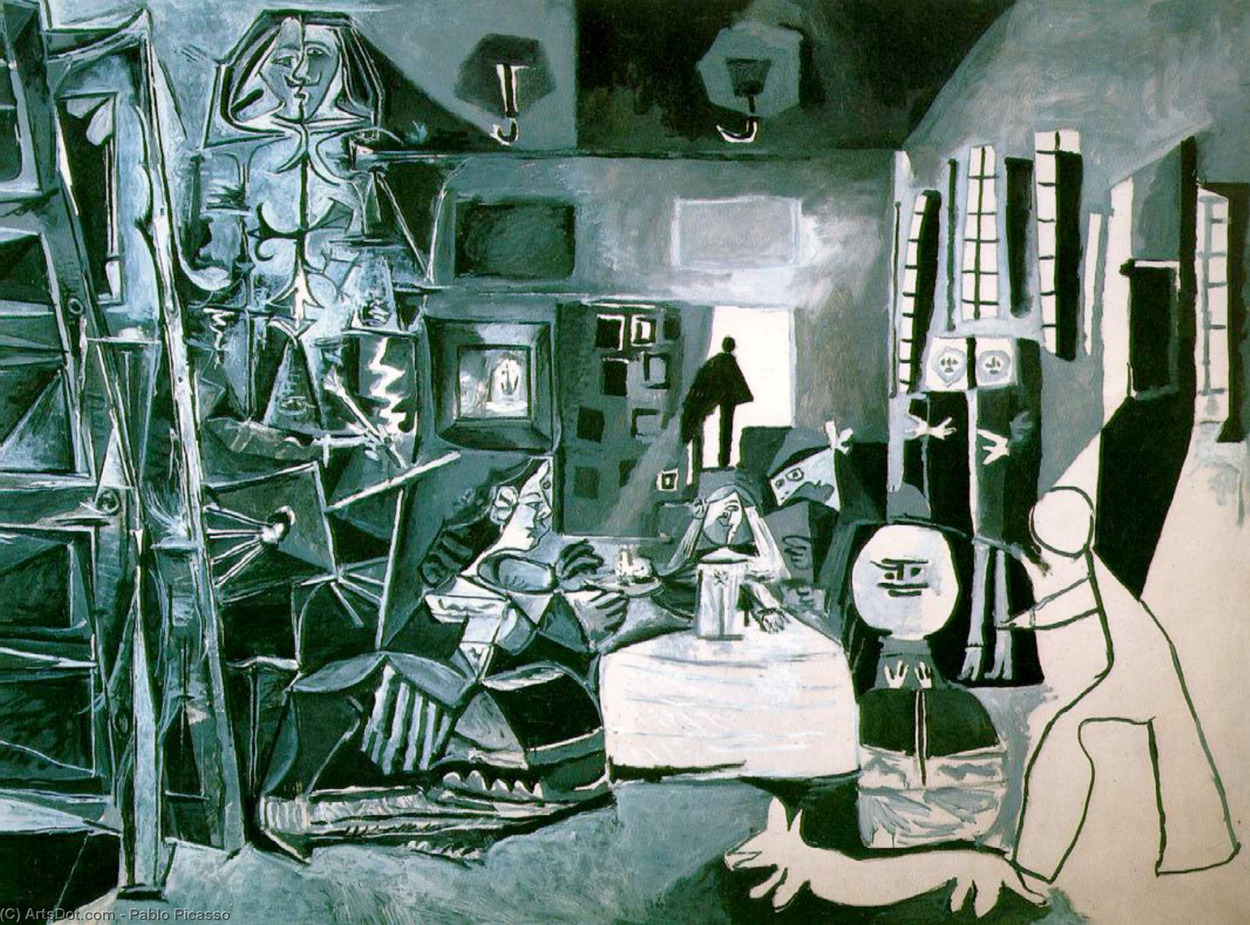 WikiOO.org - Enciklopedija dailės - Tapyba, meno kuriniai Pablo Picasso - Las Meninas (Velazquez)