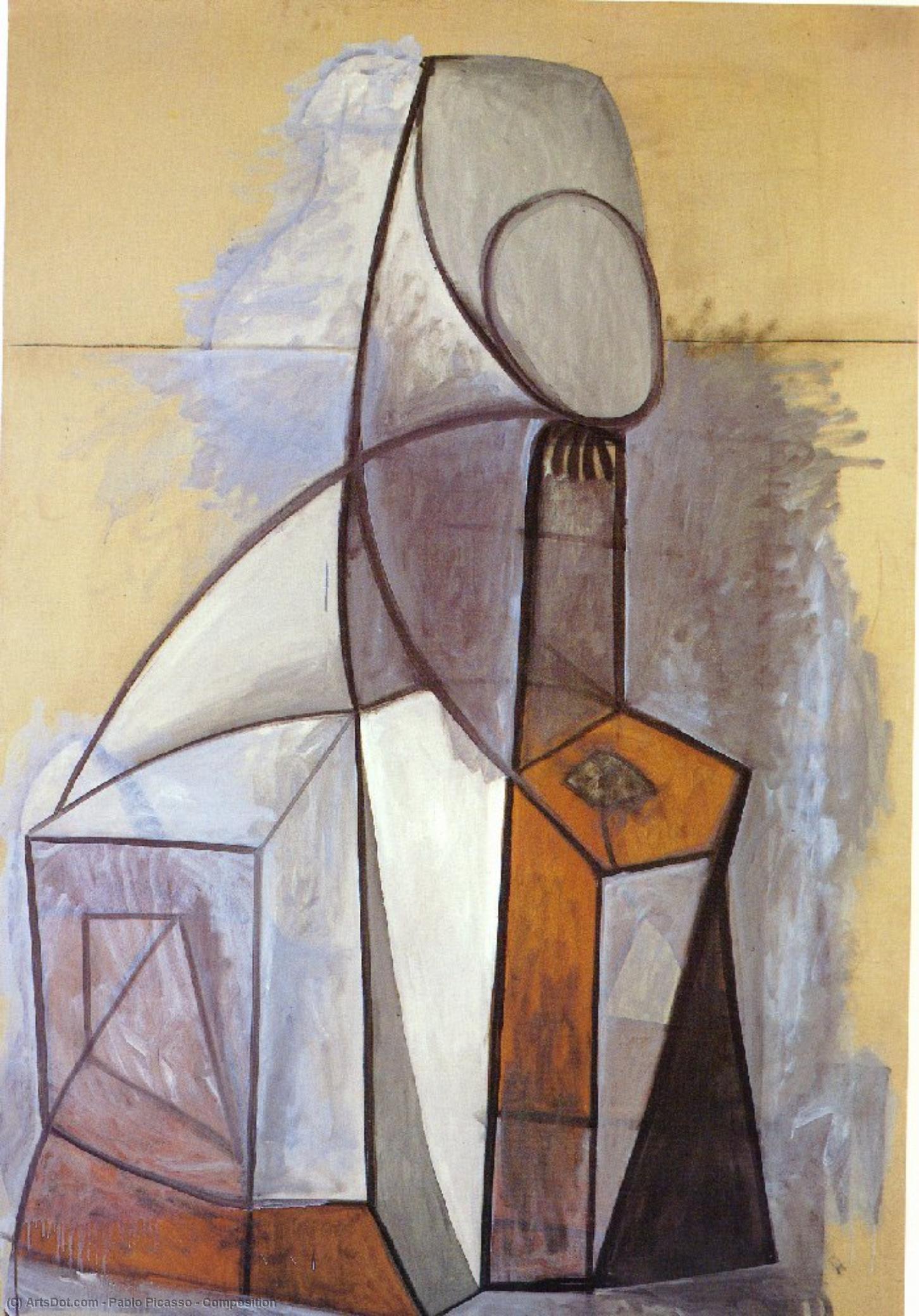 WikiOO.org - Енциклопедія образотворчого мистецтва - Живопис, Картини
 Pablo Picasso - Composition