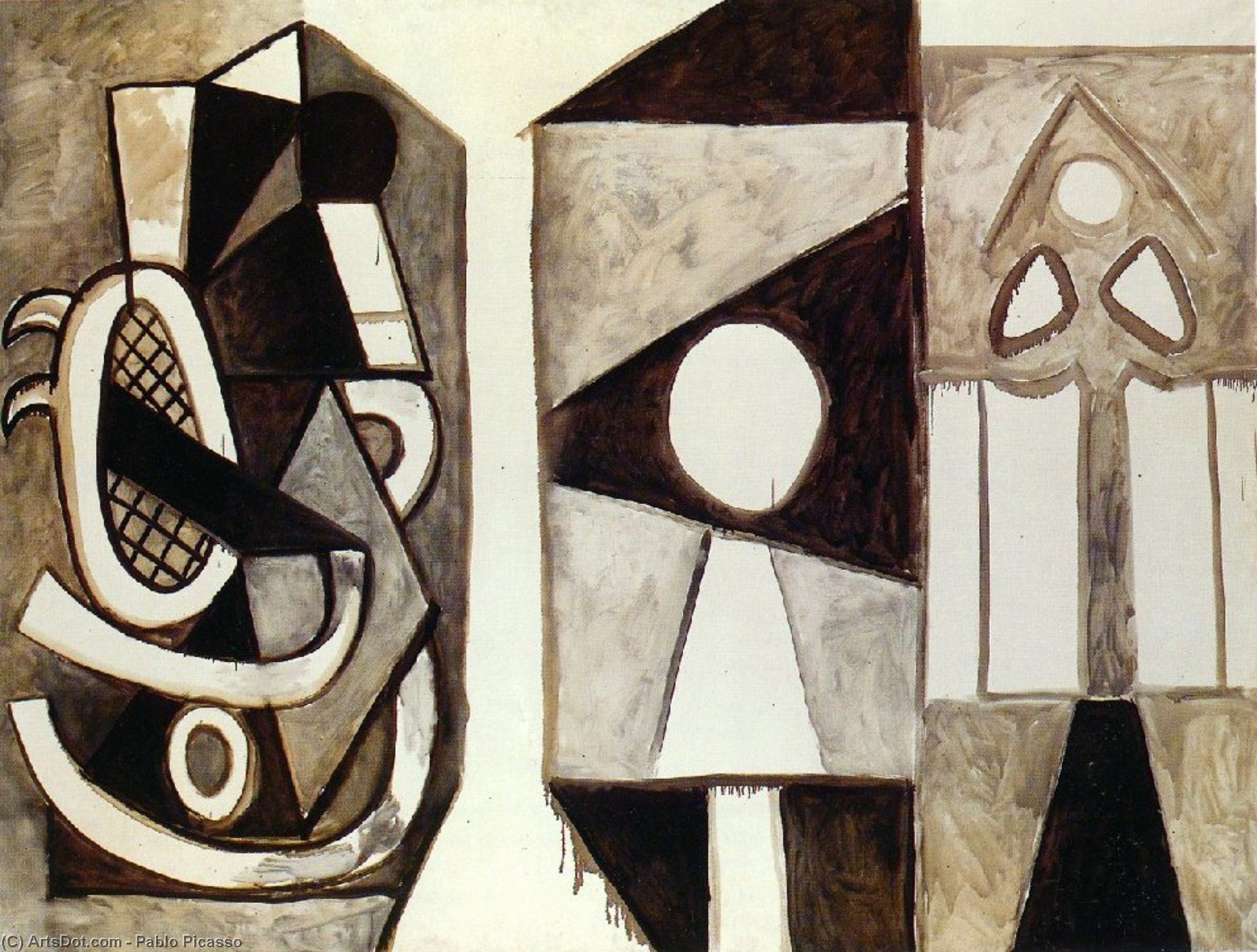 WikiOO.org - Enciklopedija dailės - Tapyba, meno kuriniai Pablo Picasso - Armchair 'California'