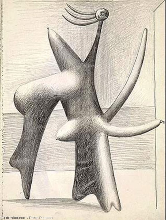 WikiOO.org - Encyclopedia of Fine Arts - Lukisan, Artwork Pablo Picasso - Study of Cannes