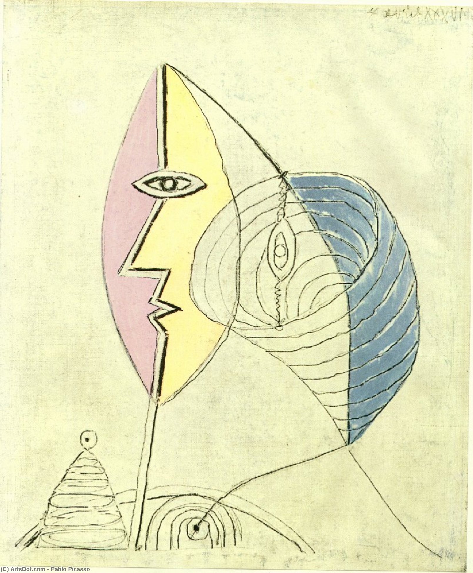 Wikioo.org - The Encyclopedia of Fine Arts - Painting, Artwork by Pablo Picasso - Untitled (78)