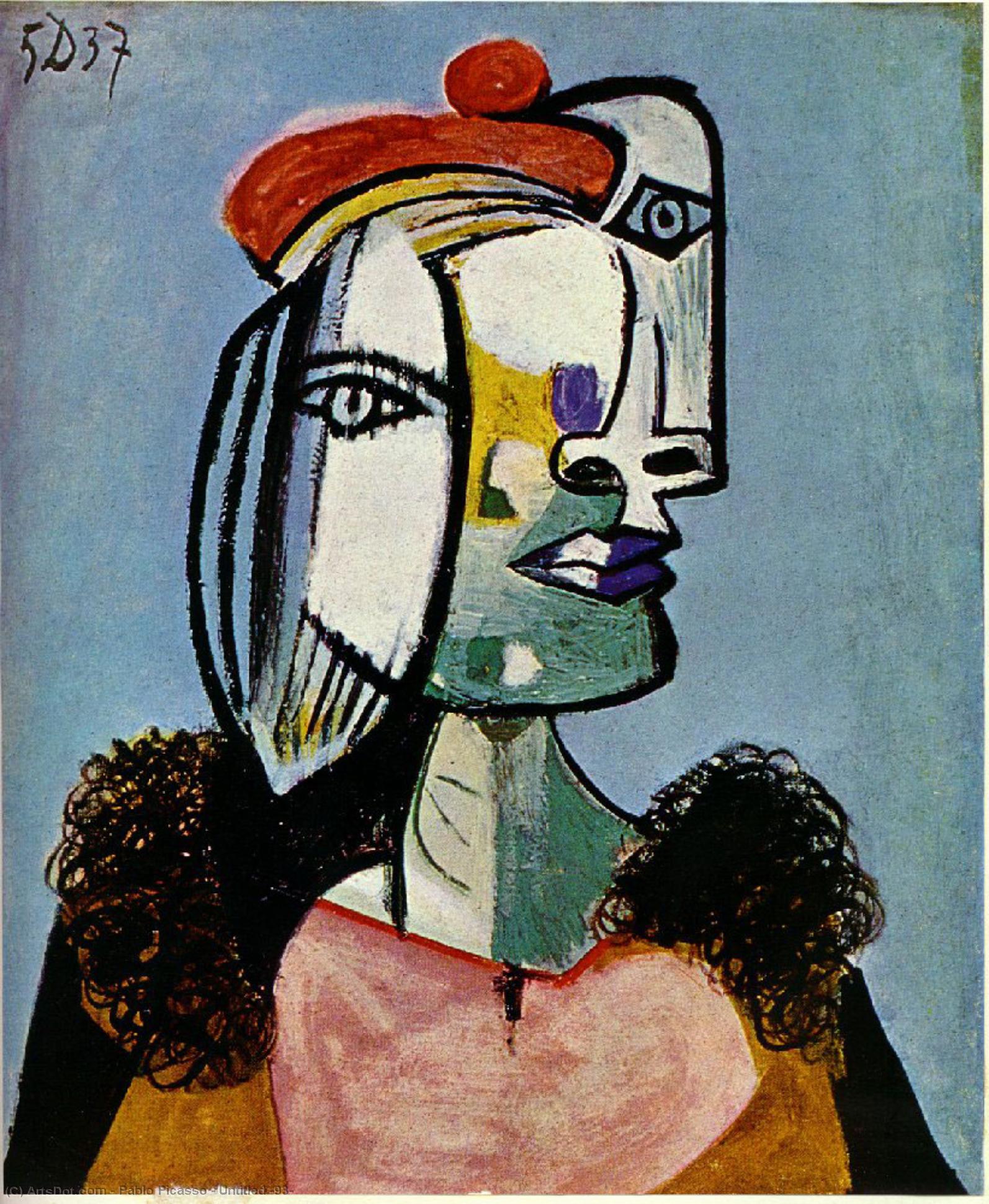 Wikoo.org - موسوعة الفنون الجميلة - اللوحة، العمل الفني Pablo Picasso - Untitled (93)