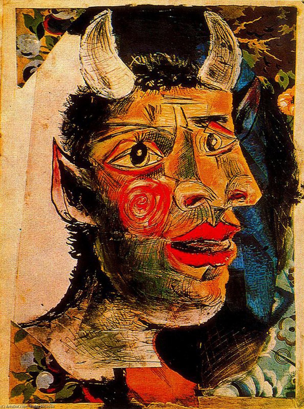 Wikioo.org - สารานุกรมวิจิตรศิลป์ - จิตรกรรม Pablo Picasso - Head