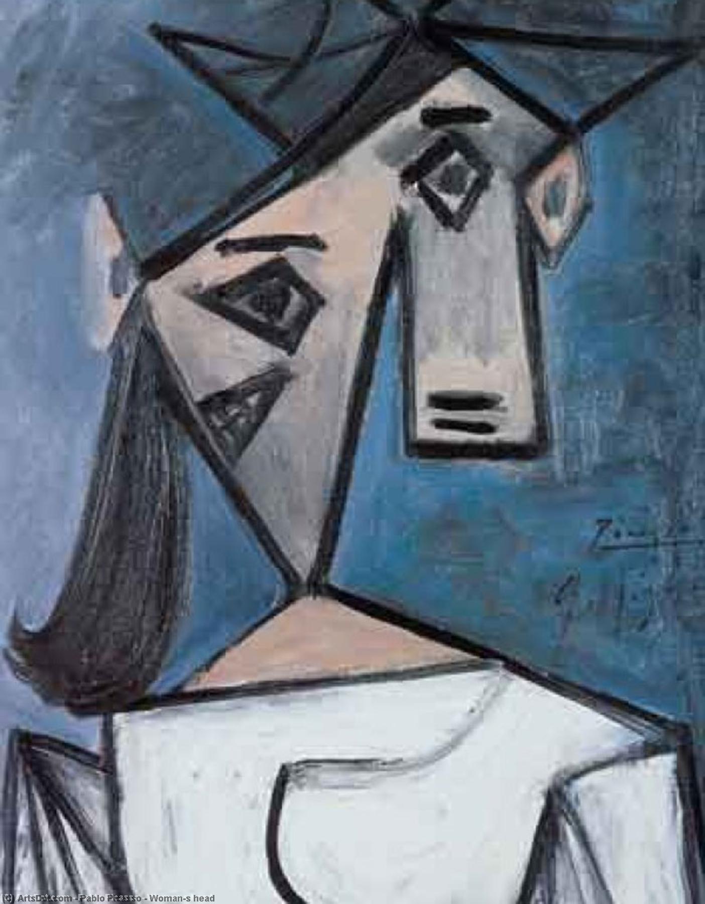 WikiOO.org - Encyclopedia of Fine Arts - Lukisan, Artwork Pablo Picasso - Woman's head