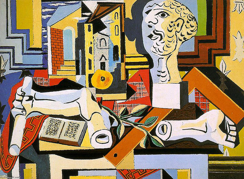 WikiOO.org - 百科事典 - 絵画、アートワーク Pablo Picasso - しっくい ヘッド  と  腕