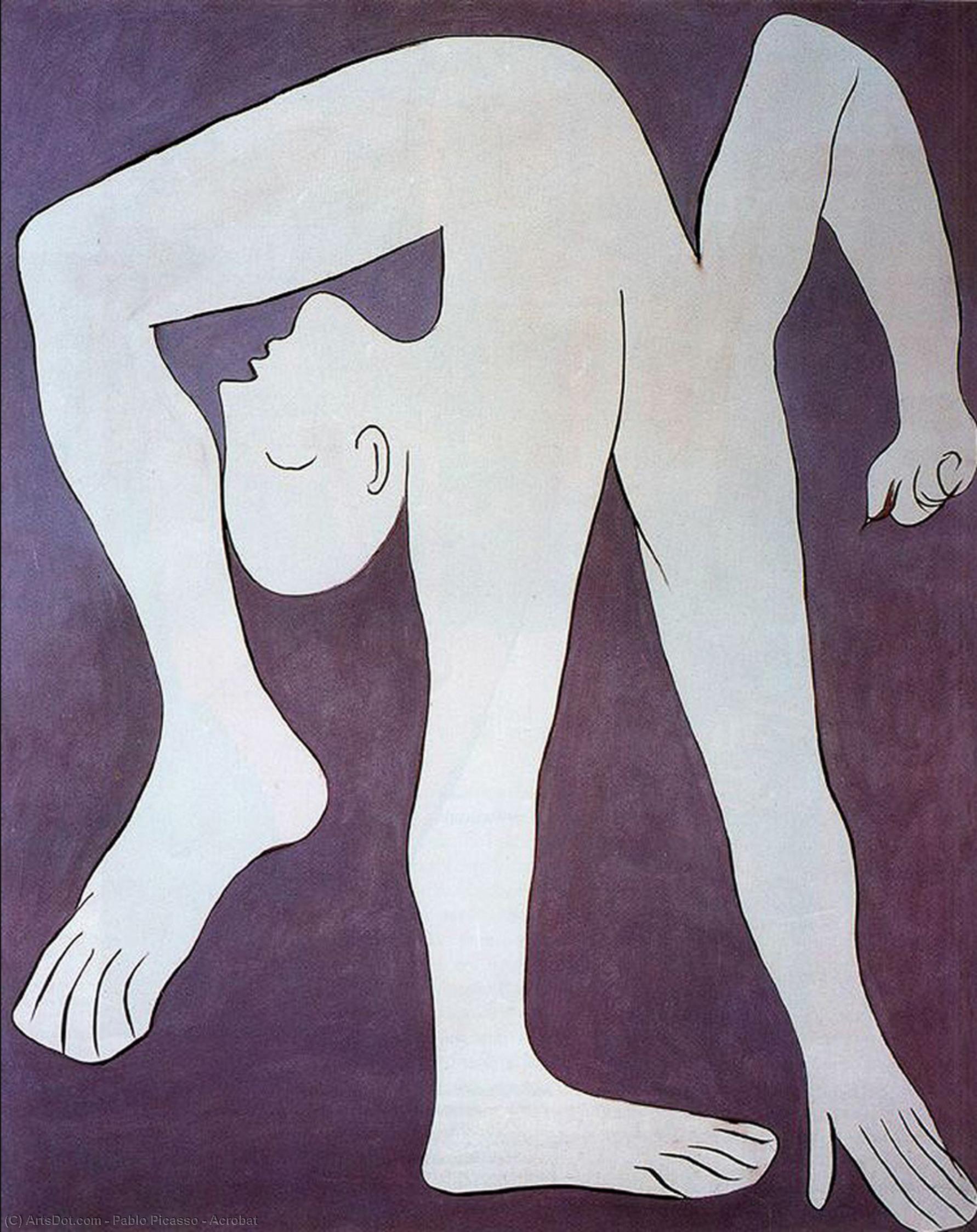 WikiOO.org - Encyclopedia of Fine Arts - Maalaus, taideteos Pablo Picasso - Acrobat