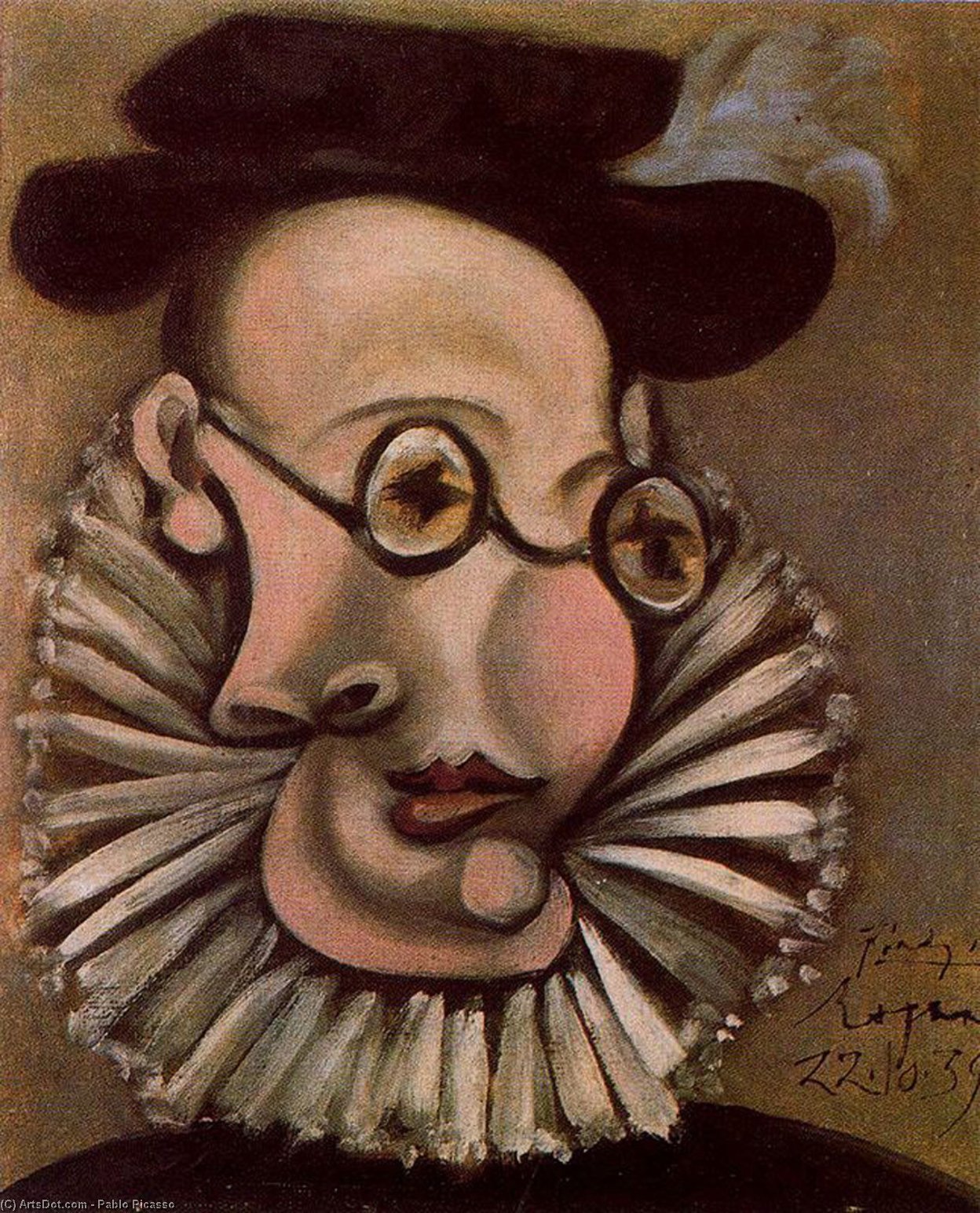 Wikoo.org - موسوعة الفنون الجميلة - اللوحة، العمل الفني Pablo Picasso - Portrait of Jaime Sabartes as Grandee