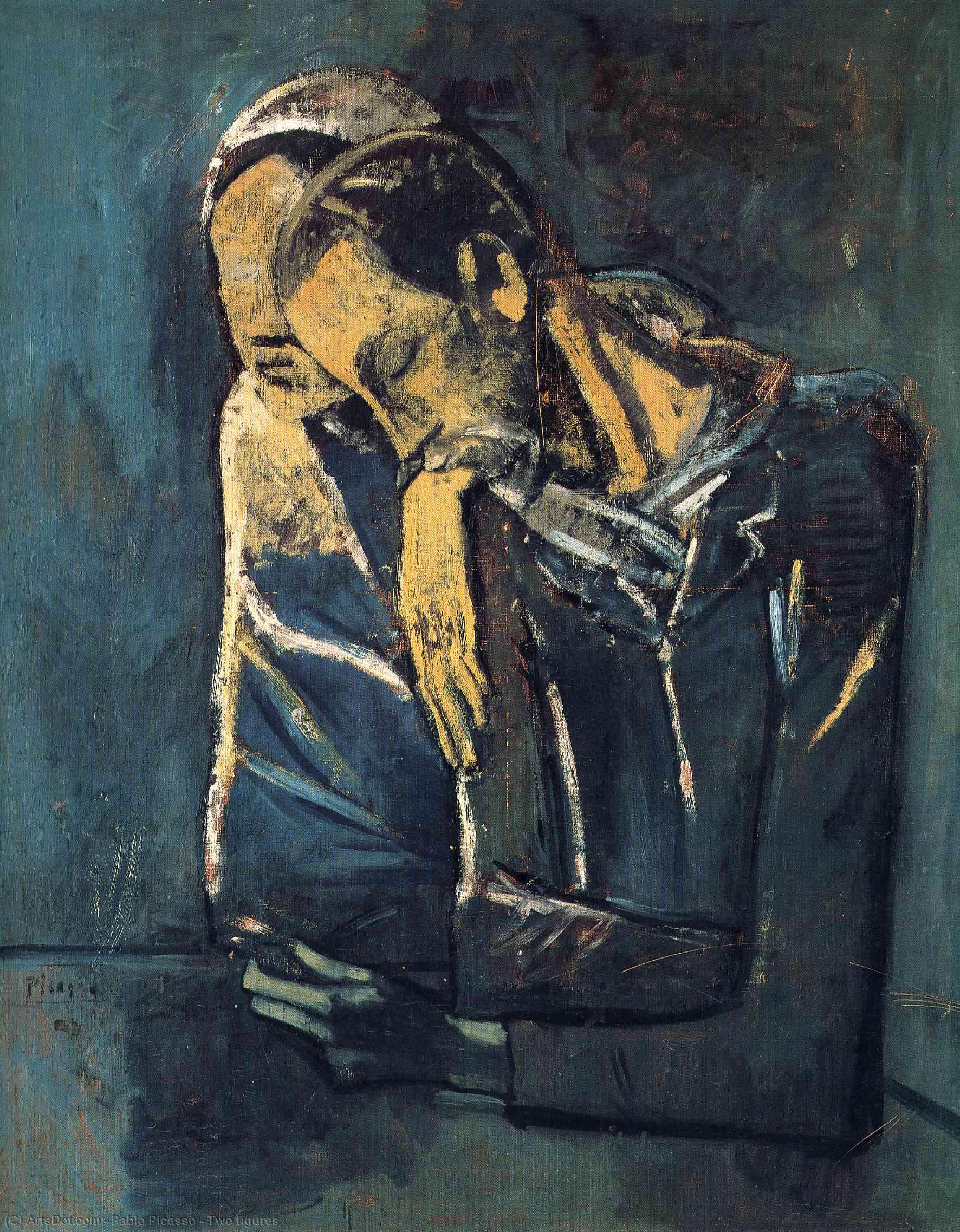 WikiOO.org - אנציקלופדיה לאמנויות יפות - ציור, יצירות אמנות Pablo Picasso - Two figures