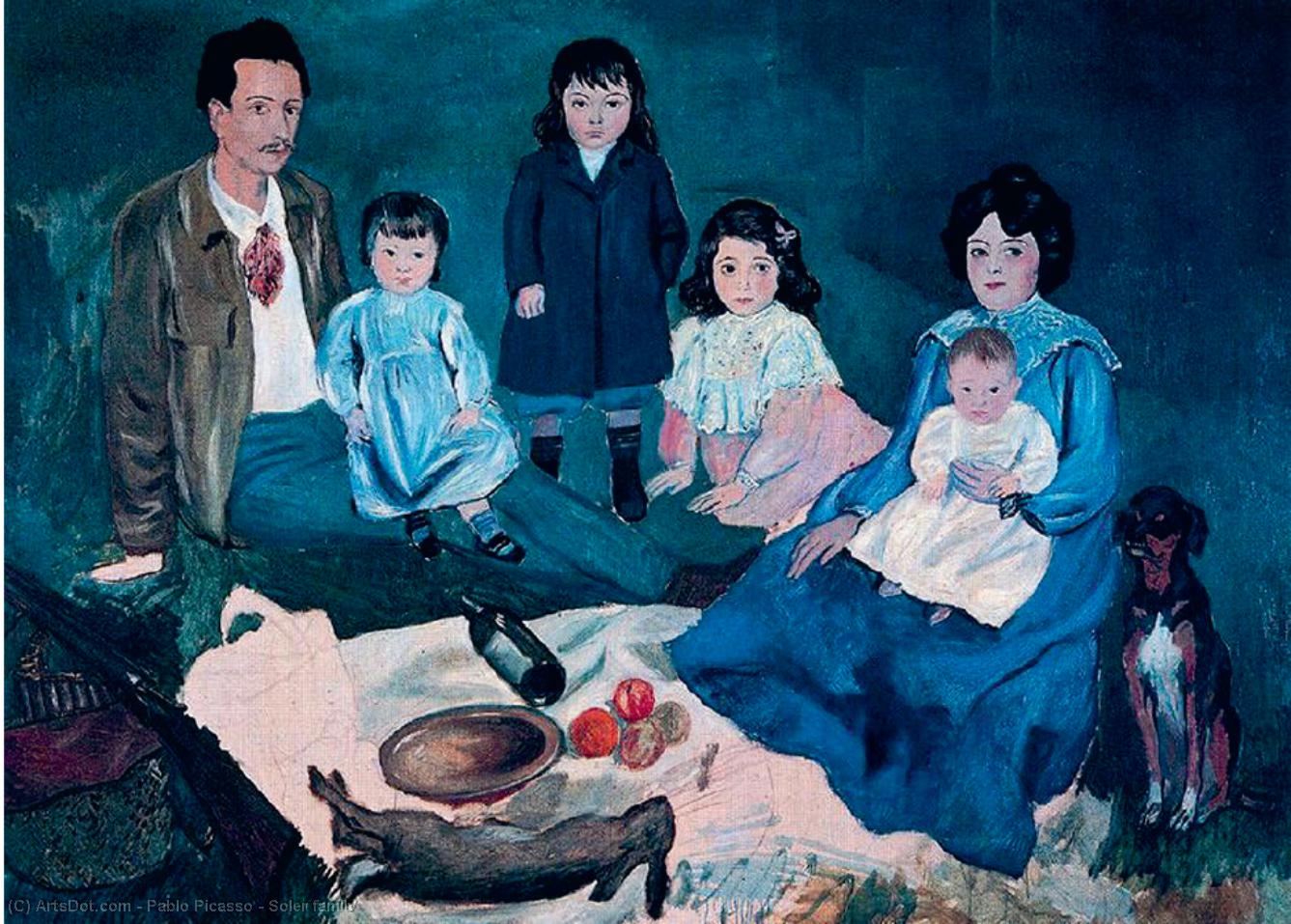 WikiOO.org - Encyclopedia of Fine Arts - Maľba, Artwork Pablo Picasso - Soler family