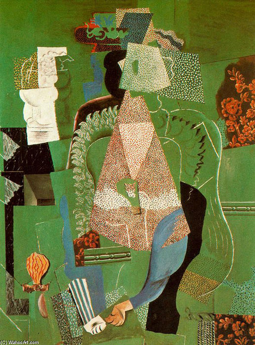 WikiOO.org - Encyclopedia of Fine Arts - Maleri, Artwork Pablo Picasso - Portrait of young girl
