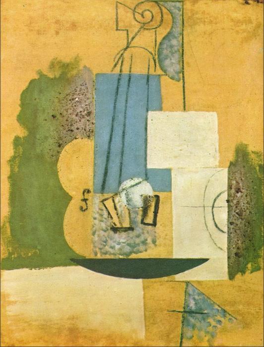 WikiOO.org - Encyclopedia of Fine Arts - Festés, Grafika Pablo Picasso - Violin