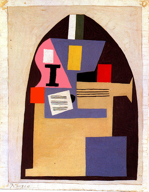 Wikioo.org - Bách khoa toàn thư về mỹ thuật - Vẽ tranh, Tác phẩm nghệ thuật Pablo Picasso - Guitar