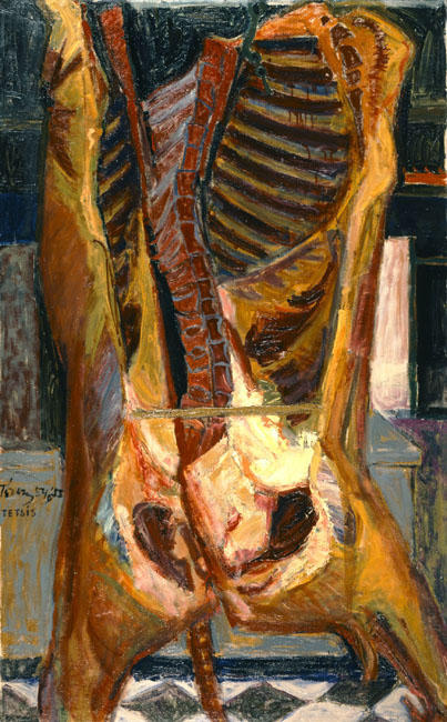 Wikioo.org - The Encyclopedia of Fine Arts - Painting, Artwork by Panayiotis Tetsis - Slaughtered Animal