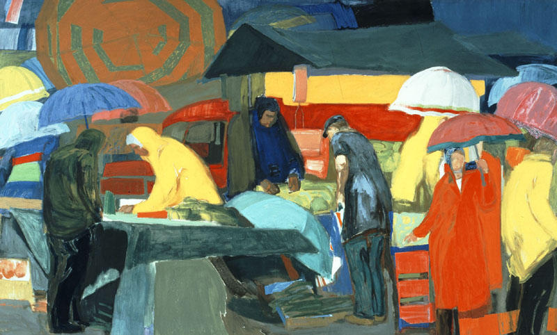 WikiOO.org - Енциклопедія образотворчого мистецтва - Живопис, Картини
 Panayiotis Tetsis - Street market