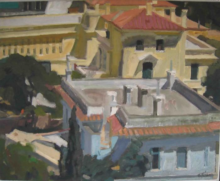 WikiOO.org - Encyclopedia of Fine Arts - Maalaus, taideteos Panayiotis Tetsis - Houses