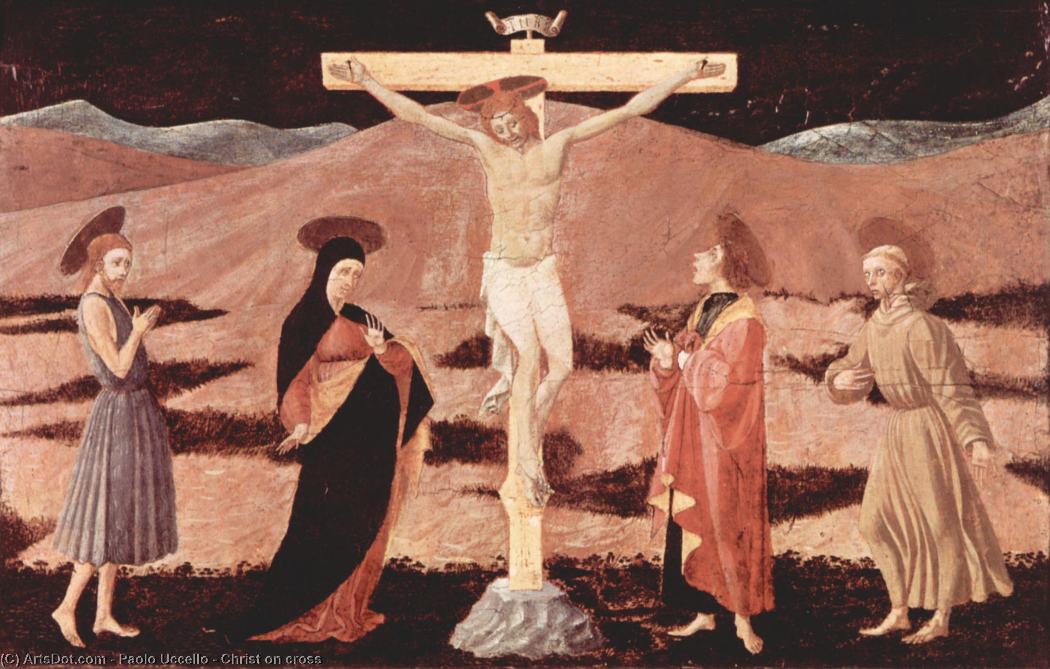 WikiOO.org - Encyclopedia of Fine Arts - Lukisan, Artwork Paolo Uccello - Christ on cross