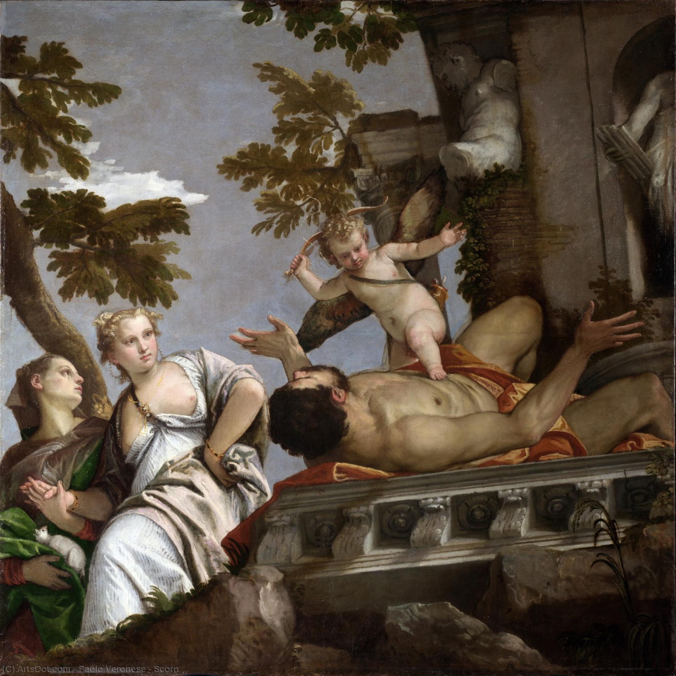 WikiOO.org - Енциклопедія образотворчого мистецтва - Живопис, Картини
 Paolo Veronese - Scorn