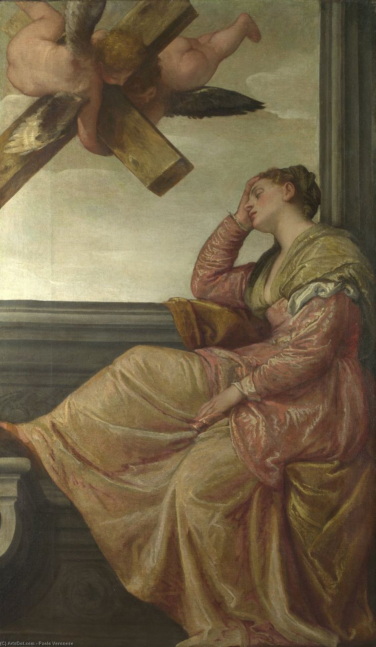 Wikioo.org - The Encyclopedia of Fine Arts - Painting, Artwork by Paolo Veronese - The Dream of Saint Helena