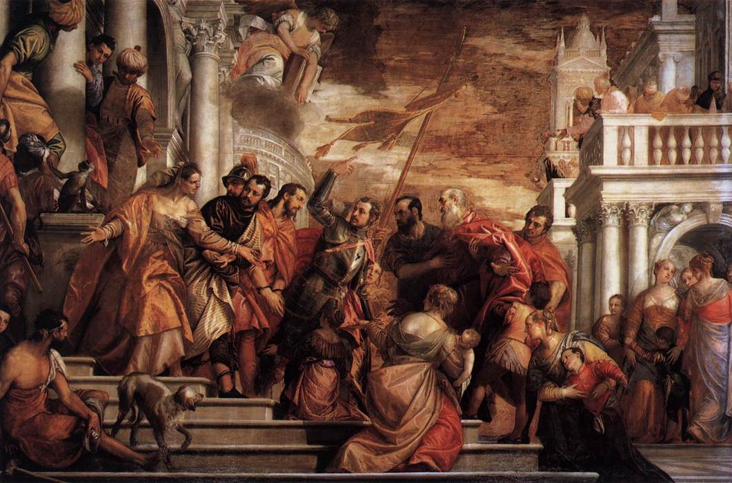 Wikioo.org - Die Enzyklopädie bildender Kunst - Malerei, Kunstwerk von Paolo Veronese - saints mark und marcel sein angeführt  auf  martyrium