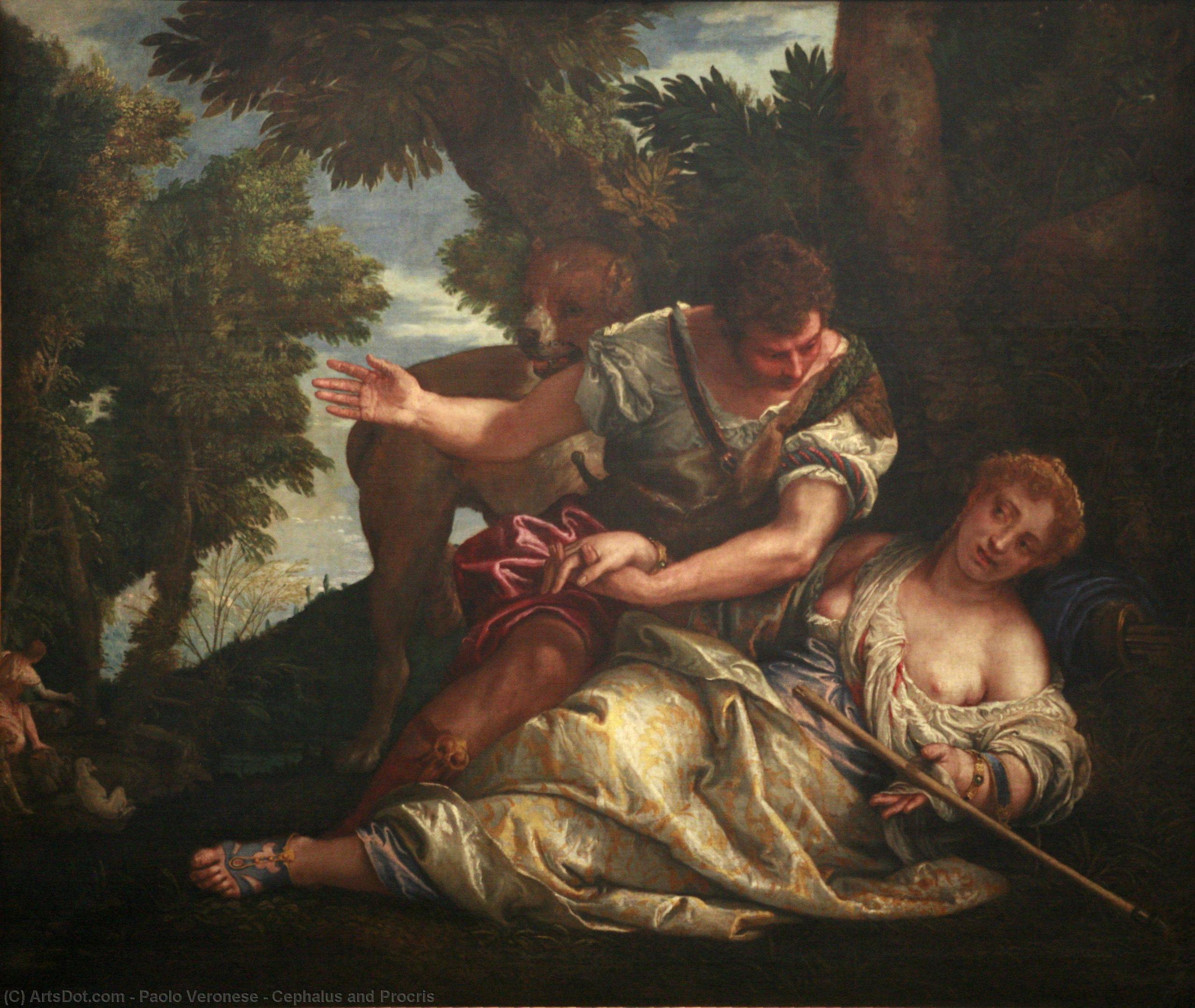 Wikioo.org - The Encyclopedia of Fine Arts - Painting, Artwork by Paolo Veronese - Cephalus and Procris