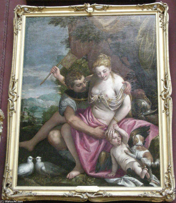 Wikioo.org - The Encyclopedia of Fine Arts - Painting, Artwork by Paolo Veronese - Mars and Venus