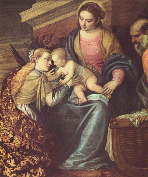 Wikioo.org - The Encyclopedia of Fine Arts - Painting, Artwork by Paolo Veronese - Mystic Marriage of St Catherine