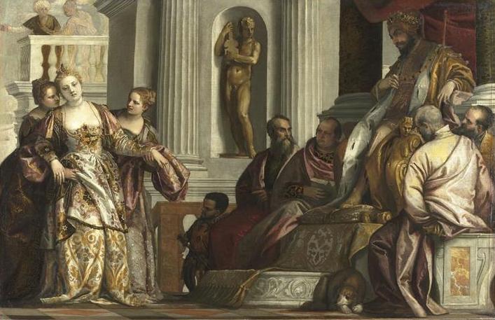 WikiOO.org - Encyclopedia of Fine Arts - Målning, konstverk Paolo Veronese - The Fainting of Esther