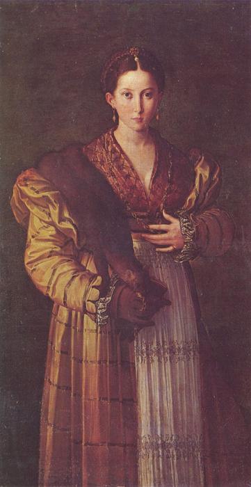 Wikioo.org - The Encyclopedia of Fine Arts - Painting, Artwork by Parmigianino - Portrait of a young lady