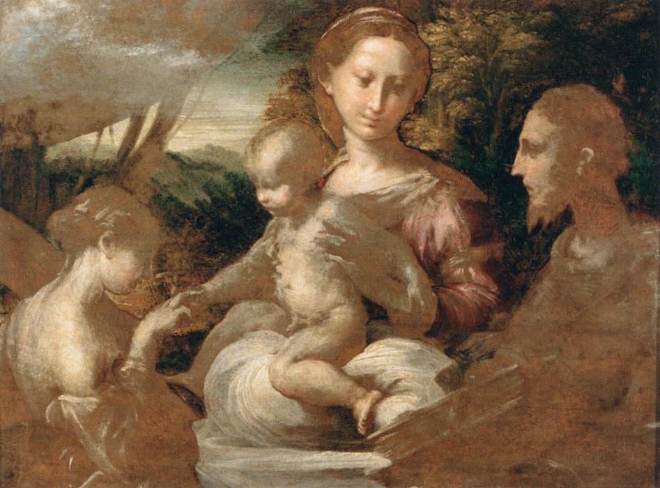 Wikioo.org - The Encyclopedia of Fine Arts - Painting, Artwork by Parmigianino - Mystic Marriage of St Catherine