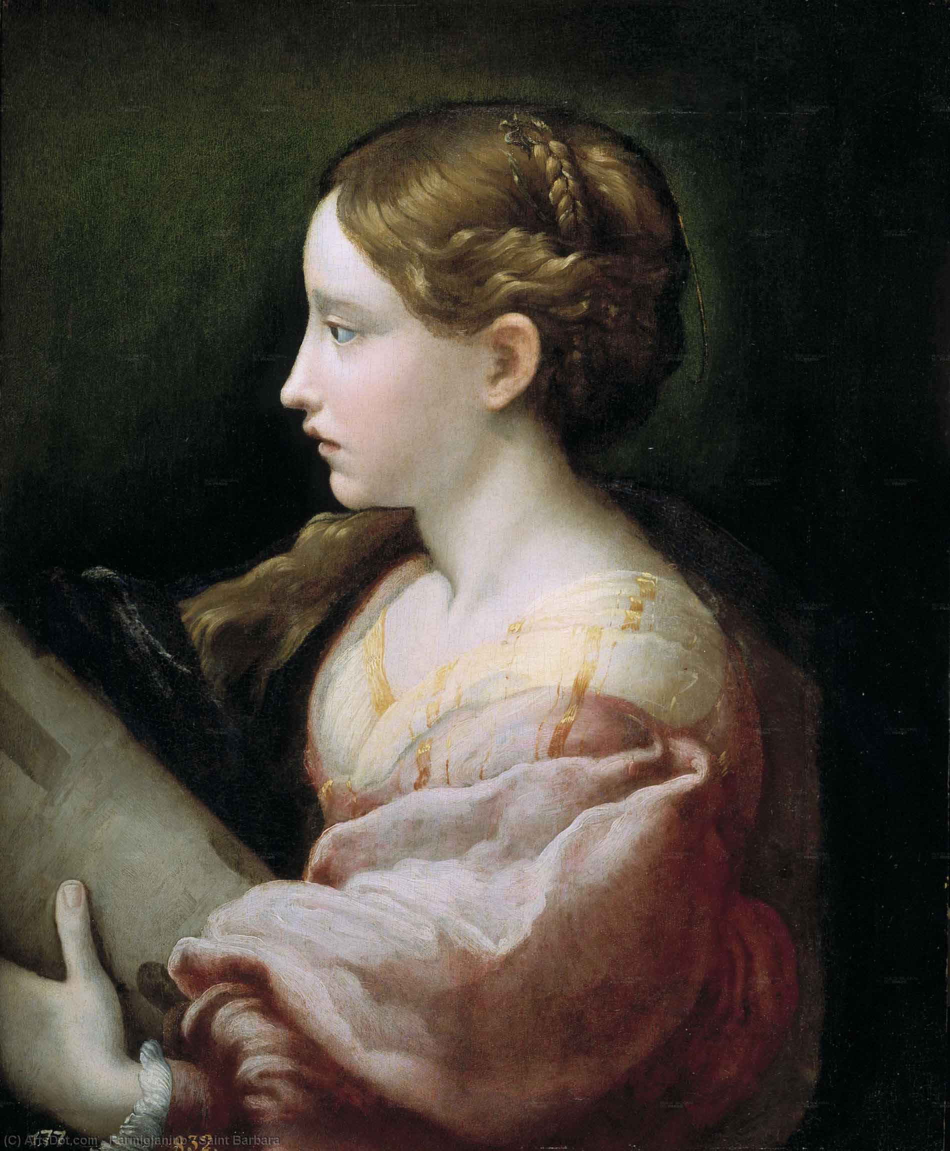 Wikioo.org - Encyklopedia Sztuk Pięknych - Malarstwo, Grafika Parmigianino - Saint Barbara