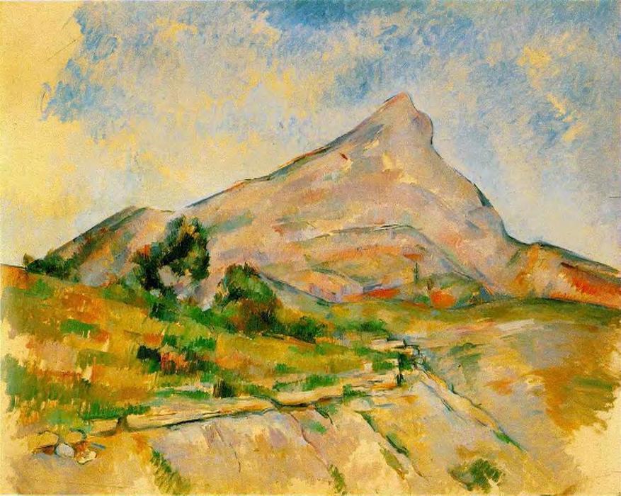 Wikoo.org - موسوعة الفنون الجميلة - اللوحة، العمل الفني Paul Cezanne - Mont Sainte-Victoire