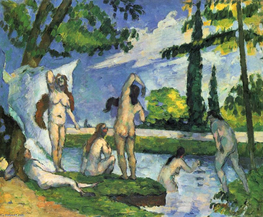 WikiOO.org - Encyclopedia of Fine Arts - Maľba, Artwork Paul Cezanne - Bathers