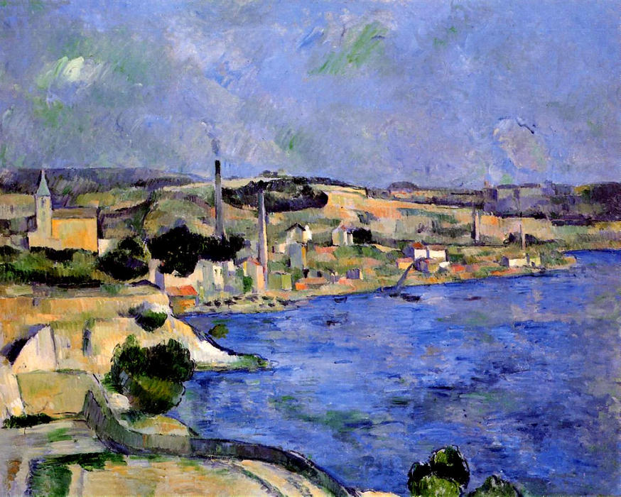 Wikioo.org – L'Encyclopédie des Beaux Arts - Peinture, Oeuvre de Paul Cezanne - la baie de l'Estaque et Saint-Henri