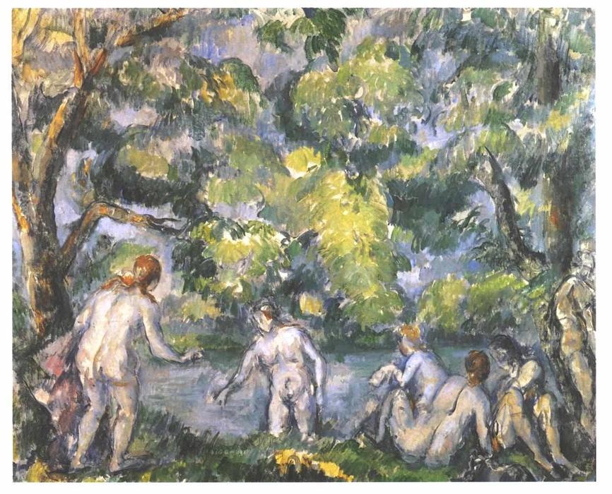 Wikioo.org - The Encyclopedia of Fine Arts - Painting, Artwork by Paul Cezanne - Bathers