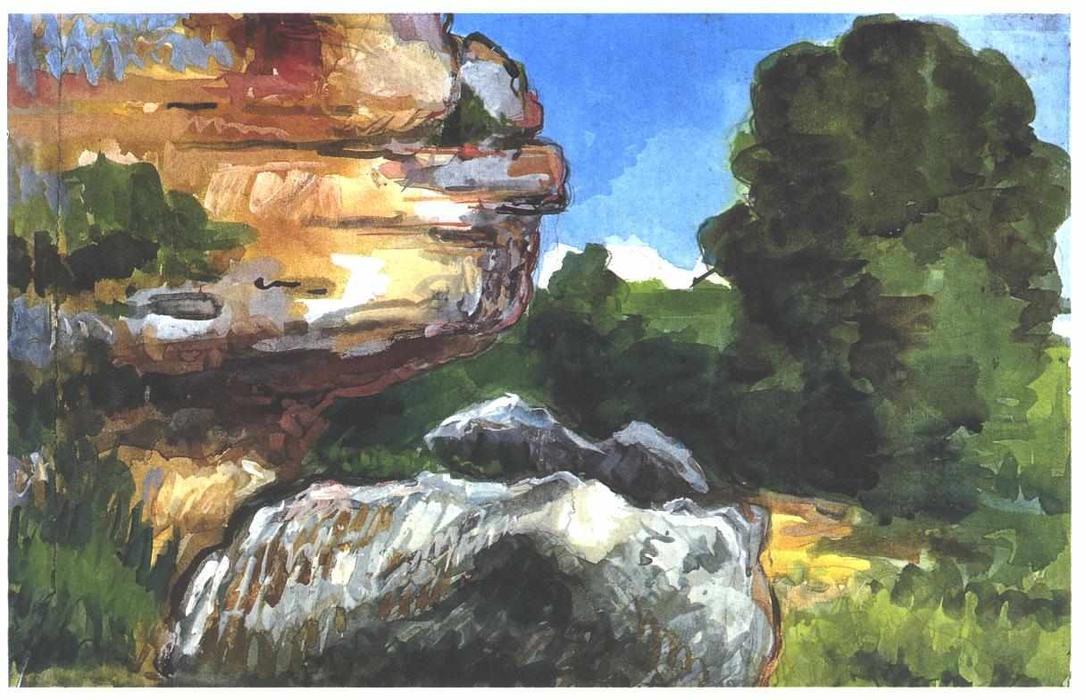 Wikioo.org - Bách khoa toàn thư về mỹ thuật - Vẽ tranh, Tác phẩm nghệ thuật Paul Cezanne - Rocks